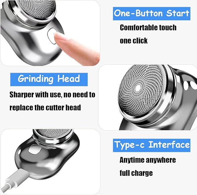 Mini-Shave Portable Electric Shaver ( Colour as per availability )